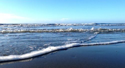 Waves Crashing on the Beach