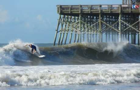 Surfer at Pier - Sunnee Clark @follyriverlodge @sunneerocks