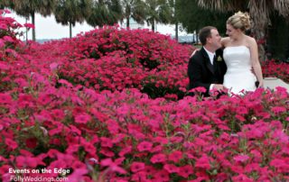 Couple in Flowers in Charleston SC