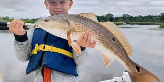 Kid Fishing in Folly Beach