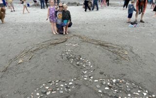 Shells on Beach for Sea and San Festival